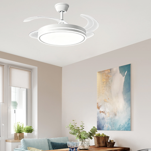 Modern LED <b>Ceiling</b> Fan With 3 Blades DC Motor <b>Remote</b> <b>Control</b> Flush Mount <b>Light</b> 2700K Warm White Plastic Body Living Room Use - Product Image 3