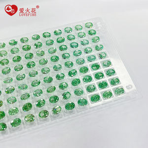 Pengiriman cepat raiba warna grosir batu permata longgar <span class=keywords><strong>Oval</strong></span> potongan berseri batu zirkon 4K rusak potongan es zirkonia sintetis - Product Image 3