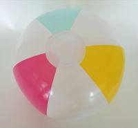 Jouets de piscine d'été, cadeaux de fête pour la remise des diplômes, Noël, la fête des Mères, Halloween, lot de 6 ballons gonflables classiques colorés en PVC de 16 pouces