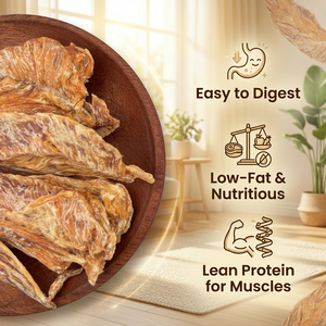 Snack Naturale OEM di Petto di Pollo Intero Essiccato 100g, Alimento ad Alto Contenuto Proteico <span class=keywords><strong>per</strong></span> Cani Adulti - Product Image 2
