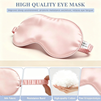Masque de sommeil 3D en soie de mûrier, broderie de logo personnalisée, vente en gros d'usine, masques de sommeil en gros pour commandes importantes
