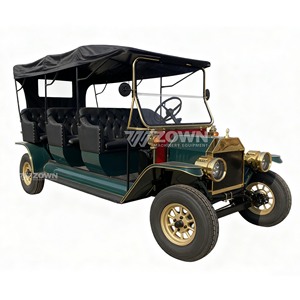 Factory Direct Sale of New Classic Vintage Electric Special Transportation 8 <b>Passengers</b> Sightseeing Car Customized Color Price - Product Image 4