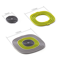 Tapis de cuisine en silicone de qualité alimentaire 3 en 1, résistant à la chaleur, antidérapant, flexible, pour dessous de plat, dessous de casserole et sous-verre