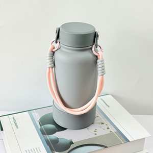 Bouteille d'eau personnalisée avec logo, 650 ml, isotherme, avec paille et bec verseur, double paroi sous vide, en acier inoxydable, écologique, thermique - Product Image 6