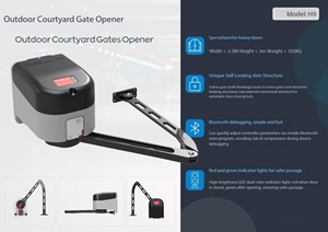 Ferme-porte automatique à installation rapide pour portes battantes, ouvre-ferme-porte automatique pour extérieur - Product Image 5