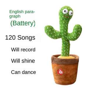 Hot Bán Vui Nói Nhảy Múa Xương Rồng Sang Trọng Đồ Chơi Điện Tử Lắc Nhảy Múa Xương Rồng Dễ Thương Siêu Mềm Sang Trọng Đu Đồ Chơi - Product Image 2