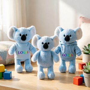 OEM ODM <span class=keywords><strong>Koala</strong></span> de Peluche Personalizado Azul Cielo, Suave y Abrazable, con Camiseta y Forro de Malla de Algodón PP, Ideal para Premios Escolares - Product Image 2