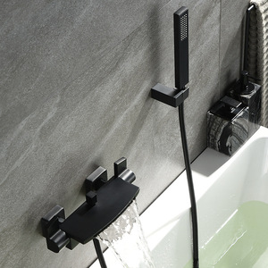 Rubinetto a cascata calda e fredda in ottone bagno di casa semplice <span class=keywords><strong>doccia</strong></span> a parete e <span class=keywords><strong>doccia</strong></span> separata che aumenta la pressione - Product Image 2