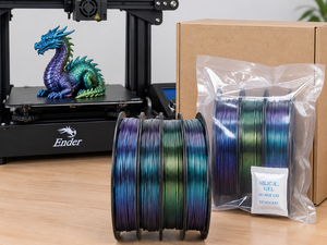 เส้นพลาสติก PLA ยี่ห้อ Yiqiu3D รุ่น Chameleon Magic Series ขนาด 1.75 มม. น้ำหนัก 1 กก. สำหรับเครื่องพิมพ์ 3 มิติ ให้ประกายระยิบระยับ ช่วยปกปิดรอยต่อระหว่างชั้นพิมพ์ สำหรับ Bambu Lab - Product Image 4