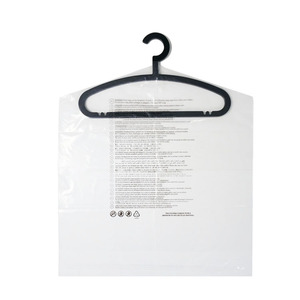 Sac en plastique transparent pour vêtements, lavage à sec, 72 pouces, 100% recyclé, norme RCS, LDPE, avec avertissement personnalisé - Product Image 1