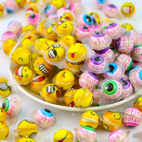 Bonbons gélifiés d'Halloween en forme de cerveau, de langue et d'œil de zombie, saveur fruitée réaliste, halal, en vrac