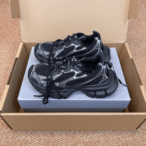 Tech-Inspired Chunky Dad Sneakers With Layered Mesh Panels Sculpted Multi-Segment Sole And <b>Functional</b> Lace Detailing Sporty - Product Image 1