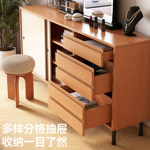 Aparador de Madera Maciza con Acabado en Madera de Mango, <span class=keywords><strong>Mueble</strong></span> de Almacenamiento para Salas de Estar Pequeñas, <span class=keywords><strong>Mueble</strong></span> Bajo de Pared Estilo <span class=keywords><strong>Bauhaus</strong></span> - Product Image 3