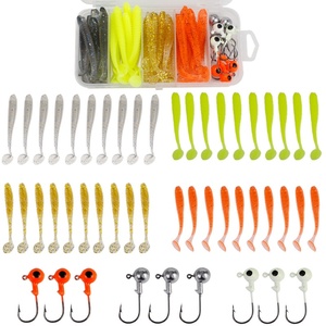 Di alta qualità 49 pz/scatola oceano barca esche da <span class=keywords><strong>pesca</strong></span> <span class=keywords><strong>mare</strong></span> <span class=keywords><strong>con</strong></span> testa di piombo gancio <span class=keywords><strong>in</strong></span> plastica morbida <span class=keywords><strong>pesca</strong></span> attrezzatura Set Kit - Product Image 1