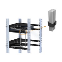Barquette de gestion de câbles de type canal, gestionnaire de câbles 24 ports pour rack/armoire de centre de données