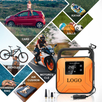 Compresseur d'air numérique portable 12V pour voiture, pompe à gonfler les pneus