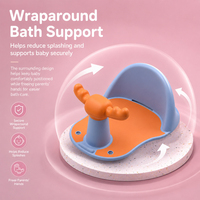 Siège de bain multifonctionnel SUNNUO pour bébé, antidérapant, avec ventouses, chaise de soutien pour le bain, siège de bain sécurisé pour nourrisson, pour baignoire de tout-petit