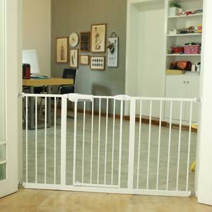 Puerta de bebé segura para niños más popular, puerta de seguridad para puerta de 75cm a 82cm con función de bloqueo de puerta automático, función de bloqueo de puerta blanca - Product Image 6