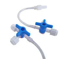 Vanne jetable à trois voies de bonne qualité Luer Valve PC matériel accessoires