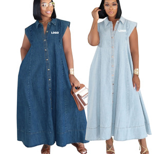 Vestidos Maxi Largos Holgados Personalizados para <span class=keywords><strong>Mujer</strong></span>, Ropa de Verano, Vestidos Casuales Sexys de Color Sólido, Vestidos Elegantes para <span class=keywords><strong>Mujer</strong></span> - Product Image 1