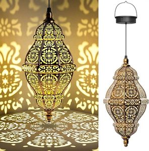 Treo năng lượng mặt trời đèn lồng trang trí sân vườn Ma-rốc năng lượng mặt trời Đèn Ngoài Trời Đèn trang trí không thấm nước dẫn đèn lồng cho Patio sân - Product Image 1