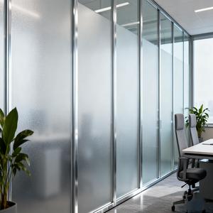 Elegant Frosted Glass Walls/<strong>doors</strong> Custom-made Frosted Glass Chinese Factories for Bathrooms <strong>Indoor</strong> Spaces Schools - Product Image 5
