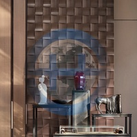 Panneaux en bois de noyer noir brillant faits à la main 300mmx300mm – Décoration intérieure design pour salon et bureau, idéal pour créer une ambiance conviviale