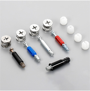 Furniture Fitting Zinc Alloy Three-In-One Connector Screw Bolt <b>Cabinet</b> Cam <b>Lock</b> Dowel Fastener Connecting Eccentric Cam - Product Image 1