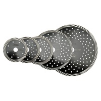 4-9 pouces Super Thin Hot Pressed Mesh Turbo Diamond Cutting Saw Blade Cutting Disc Cutting Disk for Marble Concrete block Angle Grinder