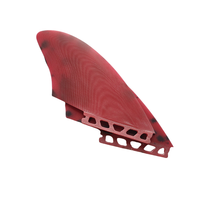 Bas quantité minimale de commande prix d'usine Surf couleur rouge aileron double ailerons quille en fibre de verre aileron de surf
