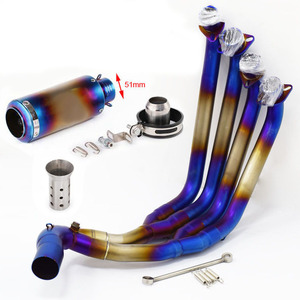 Sistema de escape para motocicleta CB650F <span class=keywords><strong>CB650R</strong></span> CBR650 CBR650F años 2014-2022, silenciador y tubo de conexión delantero - Product Image 3