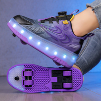 Patins à roulettes à 4 roues personnalisables pour enfants, garçons et filles, avec semelle intermédiaire en TPR pour une utilisation en extérieur