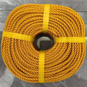 Corde en PP torsadée haute résistance, durable, anti-UV, 1/2 pouce, 12-20 mm, 3/4 brins, pour l'emballage et la pêche, usage maritime - Product Image 1