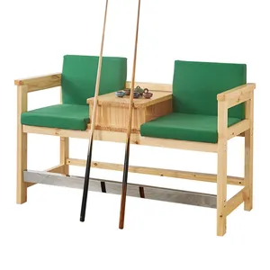 Taburete de madera para bar, sala de billar, sofá, mesa de billar
