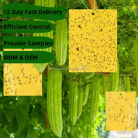 Piège collant jaune et bleu pour pucerons, thrips, moucherons – Lutte antiparasitaire pour serres, fermes et jardins volants