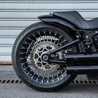 Garde-boue arrière court noir brillant HOPERO avec feux, Plug & Play pour Softail 2018-2025 Breakout/Fat Boy, garantie 1 an