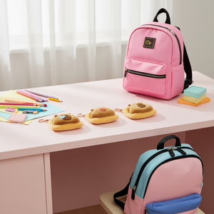 Portamonete a forma di orso 11x7 cm, portachiavi in peluche per bambini e donne - Product Image 2