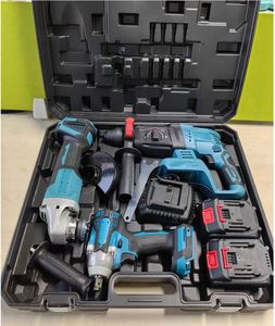 Oem/ODM nhà máy trực tiếp 21V công nghiệp không dây 4-in-1 cờ lê khoan góc máy xay thiết lập thuận tiện không chổi than dụng cụ cầm tay - Product Image 2