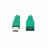 Adaptador USB PS2 KAICAP K-GC46MF para Teclado y Ratón, Conector USB Macho de 6 Pines a Hembra Niquelada, Salida CC, 100% Compatible con OEM