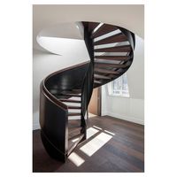 Escalier courbé sur mesure pour bâtiment commercial, hôtel, villa, projet de construction, livraison directe d'usine