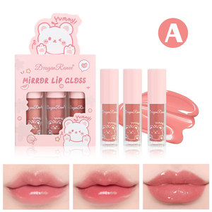 Set di lucidalabbra a forma di orsetto, idratante, brillante, lucido, kit di rossetti liquidi per il trucco quotidiano - Product Image 1