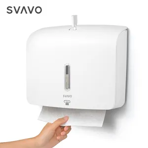 SVAVO Bathroom Waterproof Wall Mounted Paper holder tissue box Z C N fold Hand paper Towel Dispenser