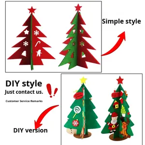 <span class=keywords><strong>Bricolage</strong></span> écologique en feutre <span class=keywords><strong>sapin</strong></span> <span class=keywords><strong>de</strong></span> Noël ornement <span class=keywords><strong>de</strong></span> bureau <span class=keywords><strong>maternelle</strong></span> fait à la main décoration personnalisable 20cm - Product Image 5