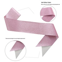 Écharpe de cérémonie en tissu pailleté de haute qualité avec bretelles, personnalisable avec logo, texte et slogan imprimés pour événements et discours