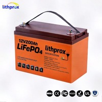 Nouvelle technologie LiFePO4, batterie électrique 12V200AH pour tricycle, charge équilibrée, poids léger, pour scooter pour personnes handicapées, RoHS CE