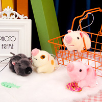 Porte-clés en peluche mignon, pendentif en forme de tête de poupée en peluche douce, breloque de sac, ornement suspendu pour sac à dos, idéal pour un cadeau