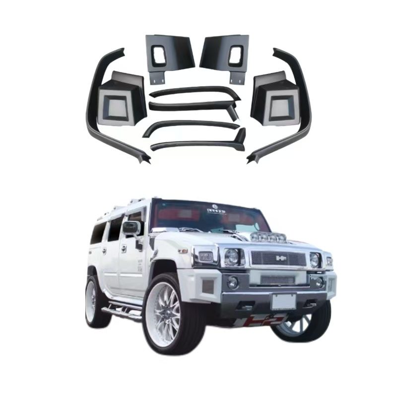 HUMMER H2 フロントバンパー ホワイト Hummer H2 Front Bumper Side Covers Body Parts Left and Right