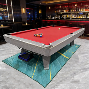 <span class=keywords><strong>Mesa</strong></span> <span class=keywords><strong>de</strong></span> Billar <span class=keywords><strong>de</strong></span> Alta Calidad, Tamaño Estándar Americano, 9 Pies, con 9 Bolas, para Uso Doméstico, Duradera, con Bolsillos <span class=keywords><strong>de</strong></span> Cuero Genuino y Pizarra - Product Image 4