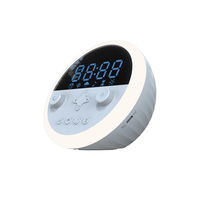 Appareil de thérapie du sommeil pour chambre à coucher avec veilleuse, réveil numérique et fonction mémoire, idéal pour la relaxation, la méditation et le sommeil profond