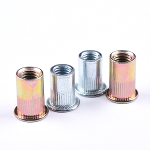 Rivet à sertir M3M4M5M6M8M10M12 en acier inoxydable, à tête fraisée plate, fileté, tubulaire, hexagonal, moleté, à empreinte aveugle - Product Image 1